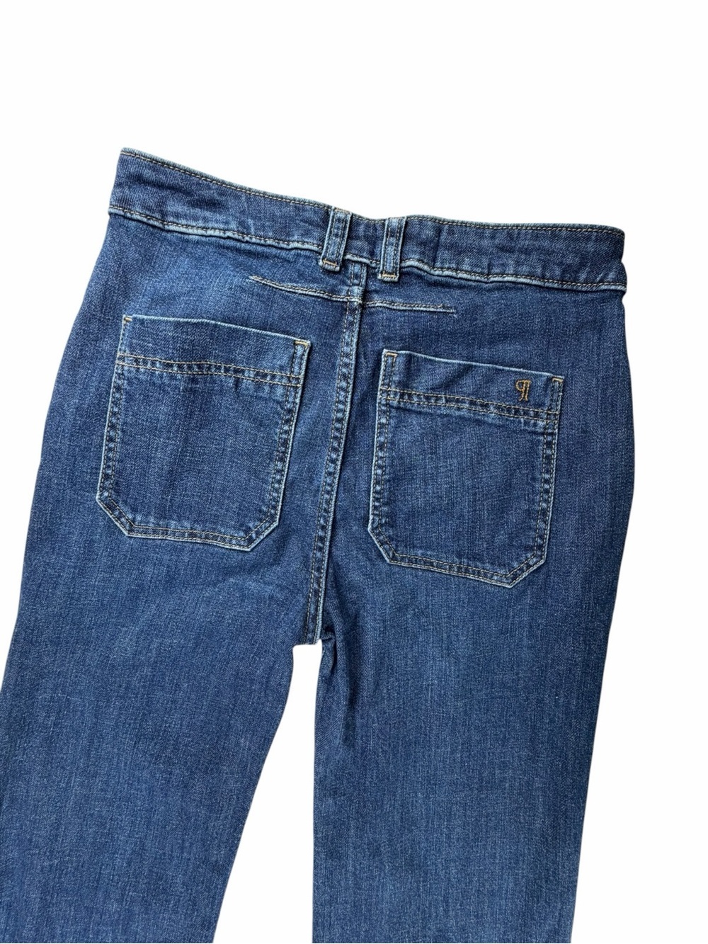 Pilcro Dark Blue Wide-Leg Jeans - Picture 8 of 9